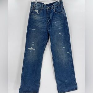 Ditch La Repaired Denim Dark Wash Jeans  34x34 MSRP $98.00
